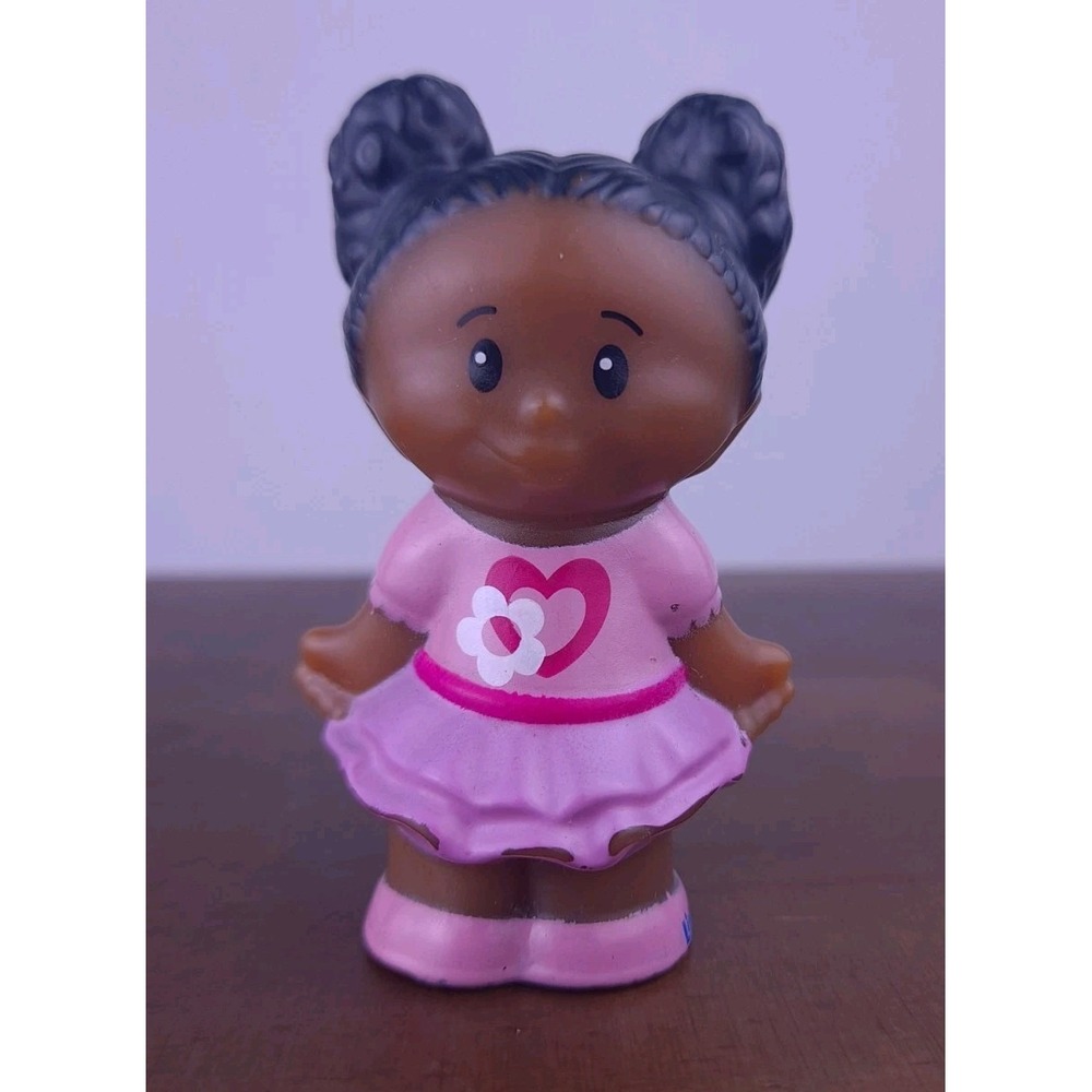 Fisher Price Little People Tessa Pink Heart Dress 2012 African American‎